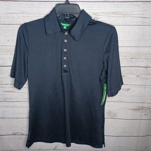 FAIRWAY FOX WOMEN'S SZ LARGE NAVY GOLF TOP